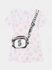 Marc Jacobs Sukienka codzienna W60146 S Écru Regular Fit. Sukienki dziewczęce MARC JACOBS, bez wzorów, z bawełny, bez ramiączek. Za 639.99 zł.