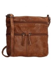 HIDE & STITCHES Skórzana torebka w kolorze jasnobrązowym - 20 x 22 x 3 cm rozmiar: onesize. Brązowe torebki klasyczne damskie HIDE & STITCHES, bez wzorów, z materiału, bez dodatków. Za 208.99 zł.