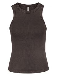 Sublevel Top w kolorze brązowym rozmiar: XS. Brązowe topy damskie Sublevel, xs, bez wzorów, prążkowane, bez kołnierzyka. Za 26.25 zł.