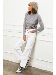 Soft Cashmere Golf w kolorze szarym rozmiar: 38/40. Szare golfy damskie Soft Cashmere, bez wzorów, z kaszmiru, bez ramiączek. Za 105.17 zł.