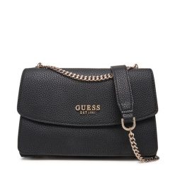 Torebka Guess. Czarne torebki klasyczne damskie Guess, z aplikacjami, bez dodatków. Za 409.99 zł.