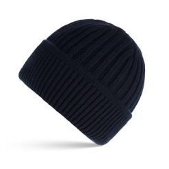 Czapka męska na zimę PAOLO PERUZZI BR-02-DB granatowa. Czapki męskie Paolo Peruzzi, na zimę, bez wzorów, z materiału, eleganckie. Za 39.99 zł.