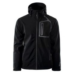 Męska Kurtka Soft Shell Prince II. Czarne kurtki męskie Hi-tec, m, bez wzorów, z elastanu, z kapturem. Za 293.99 zł.
