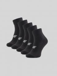 4F Skarpetki krótkie (5-pack) męskie - czarne 39-42. Czarne skarpetki męskie 4f, bez wzorów, z materiału. Za 59.99 zł.