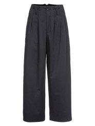 Herrlicher Spodnie "Feodora" w kolorze ciemnoszarym rozmiar: W33. Szare spodnie materiałowe damskie Herrlicher, bez wzorów, z bawełny, z podwyższonym stanem. Za 195.99 zł.