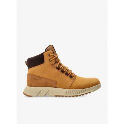 Buty outdoor męskie Sorel Mac Hill Lite Mid Plus WP. Brązowe buty trekkingowe męskie Sorel, bez zapięcia, outdoorowe. Za 512.99 zł.