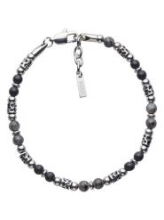 U.S. Polo Assn. Bransoletka z elementami ozdobnymi rozmiar: onesize. Szare biżuteria dla mężczyzn U.S. Polo Assn., z onyksem, ze stali. Za 69.99 zł.