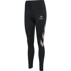 Legginsy damskie Hummel Paris. Czarne legginsy damskie HUMMEL, bez wzorów, na fitness i siłownię. Za 196.50 zł.