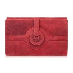 Portfel damski skórzany czerwony duży vintage w orientacji poziomej z RFID Paolo Peruzzi T-134-HRD. Czerwone portfele damskie bez wzorów, ze skóry. Za 75.65 zł.