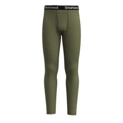 Klasyczne termiczne legginsy z wełny merino Smartwool. Zielone bielizna termoaktywna męska Smartwool, l, bez wzorów, z dzianiny. Za 478.80 zł.