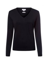 Brookshire Sweter Kobiety drobna dzianina niebieski, S. Niebieskie swetry klasyczne damskie brookshire, s, z dzianiny, bez kołnierzyka. Za 199.95 zł.