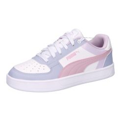 Buty do chodzenia damskie Puma 15 Caven 2 Jr. Białe buty sportowe na co dzień damskie Puma, bez wzorów, z materiału, trekkingowe. Za 220.60 zł.