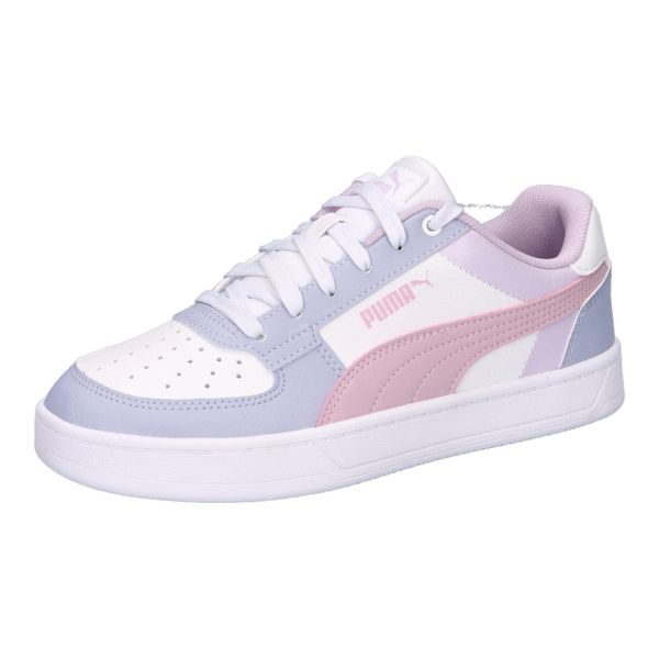 Buty do chodzenia damskie Puma 15 Caven 2 Jr. Białe buty sportowe na co dzień damskie Puma, bez wzorów, z materiału, trekkingowe. Za 223.40 zł.