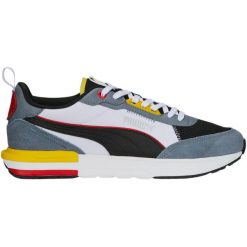Buty do chodzenia męskie Puma R22. Czarne buty sportowe na co dzień męskie Puma, z dresówki, bez zapięcia, trekkingowe. Za 284.99 zł.