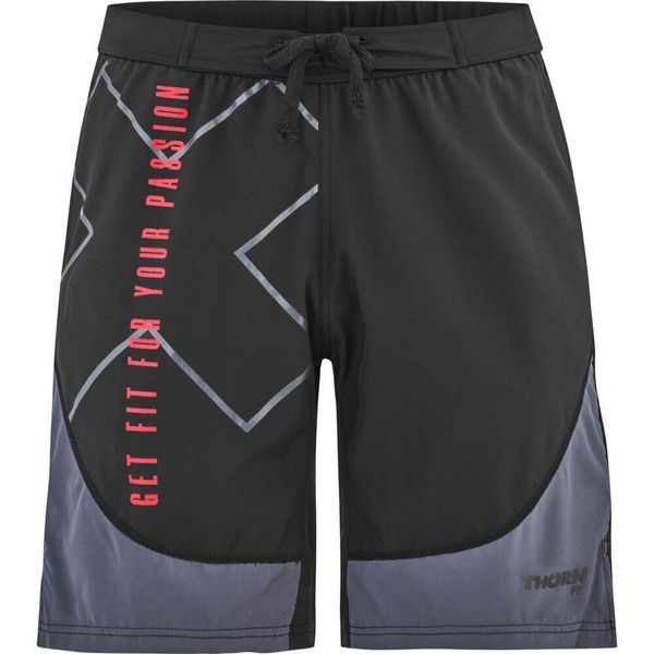 Spodenki treningowe męskie THORN FIT CORE 2.0 Logo. Czarne szorty męskie Thorn Fit, bez kołnierzyka. Za 139.99 zł.