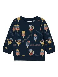 Name it Bluza "Himmel" w kolorze granatowym ze wzorem rozmiar: 56. Niebieskie bluzy i bluzki niemowlęce Name it, bez wzorów, z bawełny, bez ramiączek, bez kaptura. Za 30.71 zł.