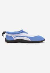 Niebiesko-Białe Buty Sportowe z Siateczki z Elastyczną Podeszwą Camagia. Niebieskie buty sportowe na co dzień męskie Born2be, bez zapięcia. Za 29.99 zł.