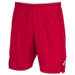Szorty Joma Toledo II. Czerwone szorty męskie Joma, z materiału, bez kołnierzyka. Za 131.50 zł.