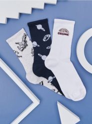 Skarpetki 3 pack - wielobarwny. Skarpetki męskie Sinsay, bez wzorów. W wyprzedaży za 11.99 zł.
