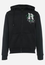 Czarna Bluza z Polarem i Kapturem Sadinet. Czarne bluzy z kapturem męskie Born2be, l, z dzianiny. Za 84.99 zł.