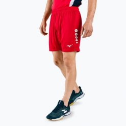 Spodenki treningowe męskie Mizuno Soukyu. Białe szorty męskie Mizuno, bez kołnierzyka. Za 47.99 zł.