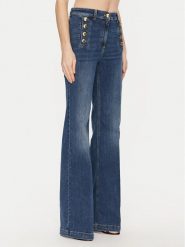 Elisabetta Franchi Jeansy PJ-83D-51E2-V440 Granatowy Regular Fit. Niebieskie jeansy damskie Elisabetta Franchi. Za 1,079.00 zł.