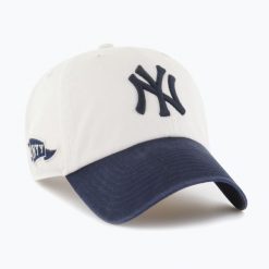 Czapka z daszkiem 47 Brand MLB New York Yankees Grand Stand CLEAN UP. Brązowe czapki męskie 47 Brand, na wiosnę, bez wzorów. Za 119.99 zł.