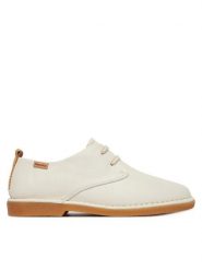 Pikolinos Półbuty Noia W5W-4535 Biały. Białe półbuty damskie Pikolinos, bez wzorów, ze skóry, bez obcasa, na płaskiej podeszwie. Za 599.99 zł.