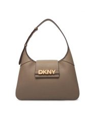 DKNY Torebka R523KL20 Beżowy. Brązowe torebki klasyczne damskie DKNY, bez wzorów, ze skóry, bez dodatków. Za 1,049.00 zł.