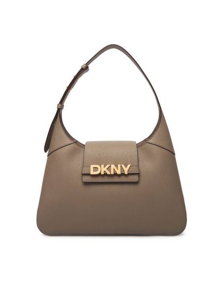 DKNY Torebka R523KL20 Beżowy. Brązowe torebki klasyczne damskie DKNY, bez wzorów, ze skóry, bez dodatków. Za 1,049.00 zł.