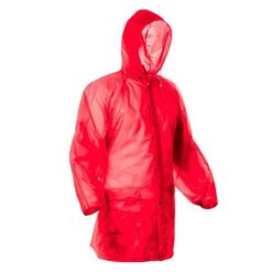 Płaszcz Przeciwdeszczowy Unisex Dla Dorosłych Baikal. Czerwone płaszcze damskie STAMINA, bez wzorów, sportowe. Za 39.99 zł.