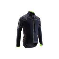 Kurtka na rower MTB ST 500 męska. Niebieskie kurtki męskie ROCKRIDER, m, bez wzorów, z elastanu, bez kaptura. Za 199.99 zł.