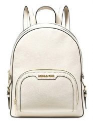 Michael Kors Skórzany plecak w kolorze kremowym - 22 x 30 x 11 cm rozmiar: onesize. Brązowe plecaki damskie Michael Kors, bez wzorów, z materiału. Za 768.71 zł.