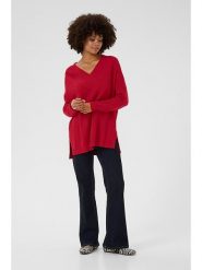 CULTURE Sweter w kolorze czerwonym rozmiar: XXL. Czerwone swetry klasyczne damskie Culture, xxl, bez kołnierzyka. Za 126.99 zł.