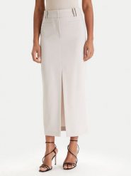 Patrizia Pepe Spódnica midi 8G0515/A498-S748 Szary Regular Fit. Szare spódniczki damskie Patrizia Pepe, s, bez wzorów, z syntetyku, midi. Za 1,039.00 zł.