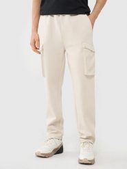 SPODNIE MĘSKIE 4F CASUAL CARGO M TTROM0990. Brązowe spodnie materiałowe męskie 4f, bez wzorów, casualowe. Za 169.99 zł.
