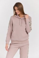 GUESS Damska bluza w kolorze taupe Carla Hooded. Brązowe bluzy bez kaptura damskie Guess, s, z bawełny. W wyprzedaży za 322.99 zł.