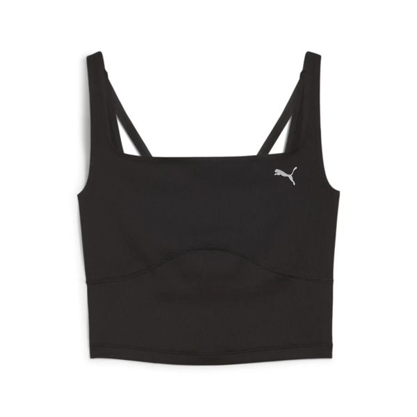 Top sportowy damski Puma STUDIO CLOUDSPUN RIB 52575401. Czarne topy sportowe damskie Puma, l, bez wzorów, z elastanu, bez ramiączek. Za 161.42 zł.