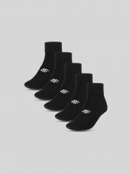 4F Skarpetki krótkie (5-pack) męskie - czarne 39-42. Czarne skarpetki męskie 4f, bez wzorów, z bawełny. Za 59.99 zł.