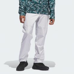 Spodnie Ultimate365 Tour CLIMAPROOF+. Szare spodnie materiałowe męskie Adidas, bez wzorów, z materiału, klasyczne, z standardowym stanem. Za 749.00 zł.