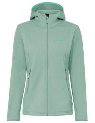 Kurtka damska Idris Fleece Hoody. Zielone kurtki damskie Vaude, na zimę, s, bez wzorów, z materiału, z kapturem. Za 535.60 zł.