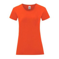 T-shirt Damski Iconic 150. Brązowe t-shirty damskie Fruit of the Loom, xl, bez wzorów, bez kołnierzyka. Za 28.99 zł.