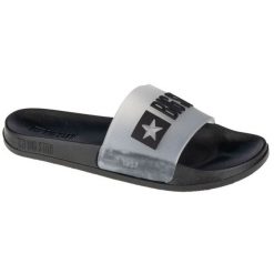 Klapki Big Star W Slipper FF274A200-906 czarne. Czarne klapki damskie bez wzorów, z gumy, bez obcasa. Za 128.29 zł.