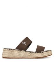 Calvin Klein Jeans Espadryle Sporty Rope Mg Lth Webbing YW0YW01704 Brązowy. Brązowe espadryle damskie Calvin Klein Jeans, bez wzorów, z jeansu, bez obcasa. Za 199.99 zł.