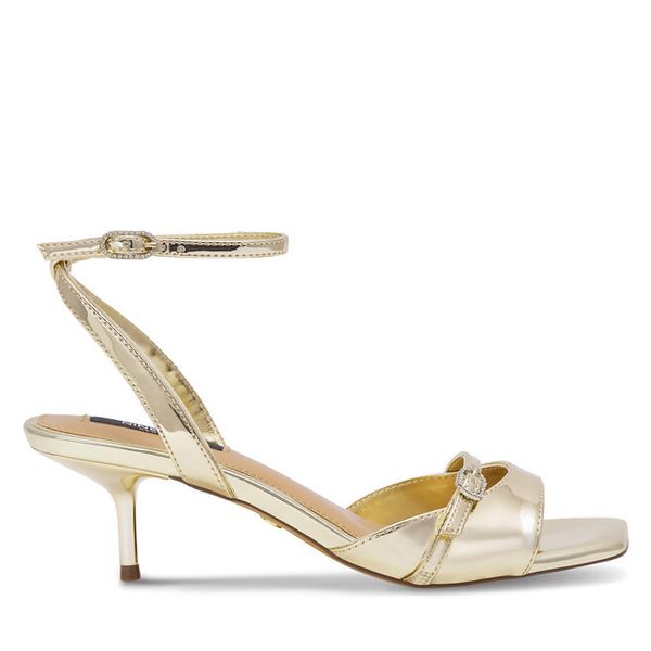 Sandały Nine West. Żółte sandały damskie Nine West, bez wzorów, bez obcasa, na szpilce. Za 159.99 zł.
