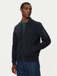 Tommy Hilfiger Bluza Essential MW0MW37357 Granatowy Regular Fit. Niebieskie bluzy bez kaptura męskie Tommy Hilfiger, m, z bawełny. Za 579.99 zł.