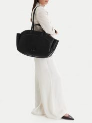 GINO ROSSI Torebka C-LDA8548 Czarny. Czarne torebki klasyczne damskie Gino Rossi, bez wzorów, z materiału, bez dodatków. Za 279.99 zł.