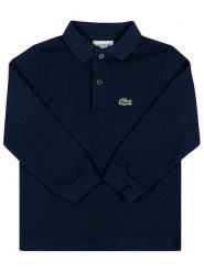 Lacoste Polo PJ8915 Granatowy Regular Fit. Niebieskie t-shirty chłopięce Lacoste, bez wzorów, z bawełny, bez ramiączek. Za 289.99 zł.