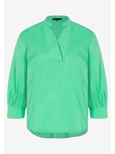 More & More Bluzka w kolorze zielonym rozmiar: 42. Zielone bluzki damskie MORE & MORE, bez wzorów, z bawełny, bez kołnierzyka, bez ramiączek. Za 82.64 zł.
