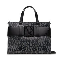 Torebka Armani Exchange. Czarne torebki klasyczne damskie Armani Exchange, bez wzorów, bez dodatków. Za 539.99 zł.
